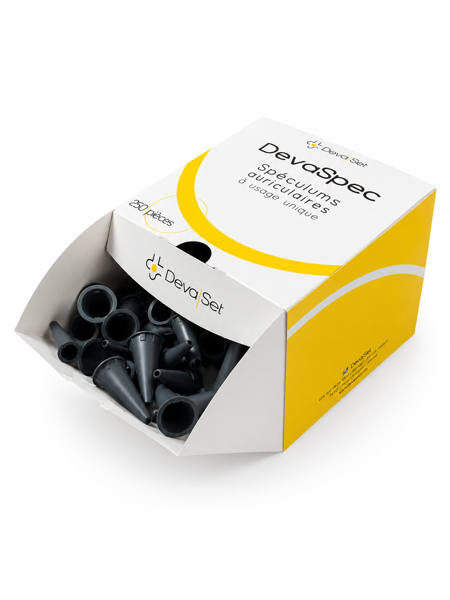 Spéculums Auriculaires UU, GRIS, boite de 250 pcs