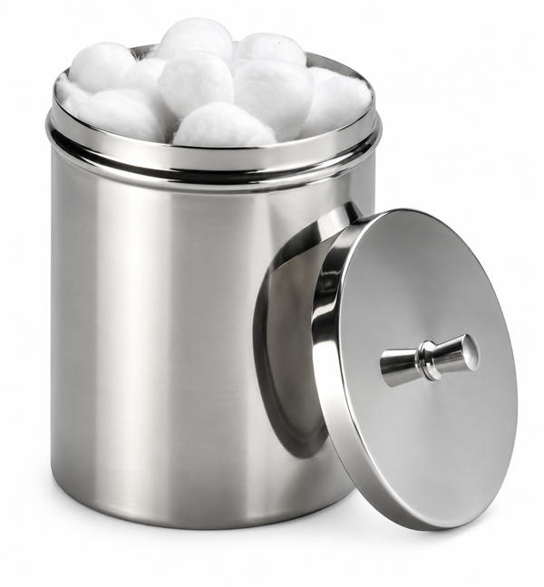 Boîte à Coton en Inox