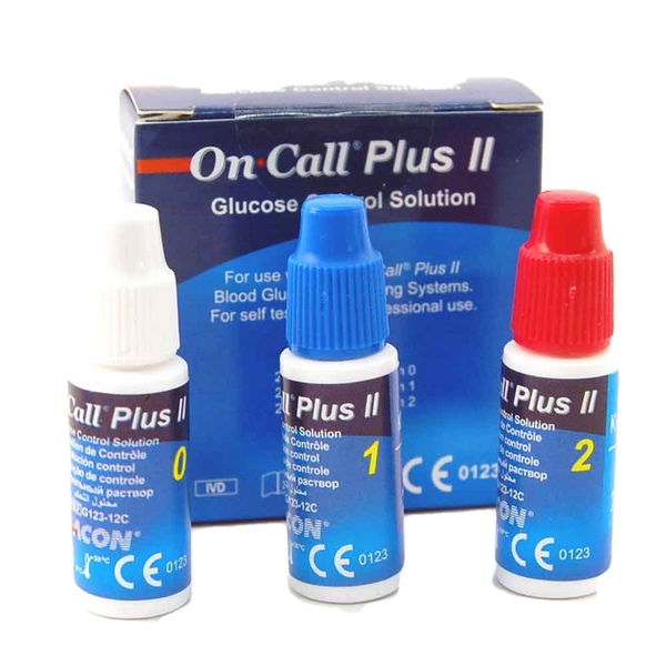 Solutions de Contrôle (3 flacons) pour On Call Plus II