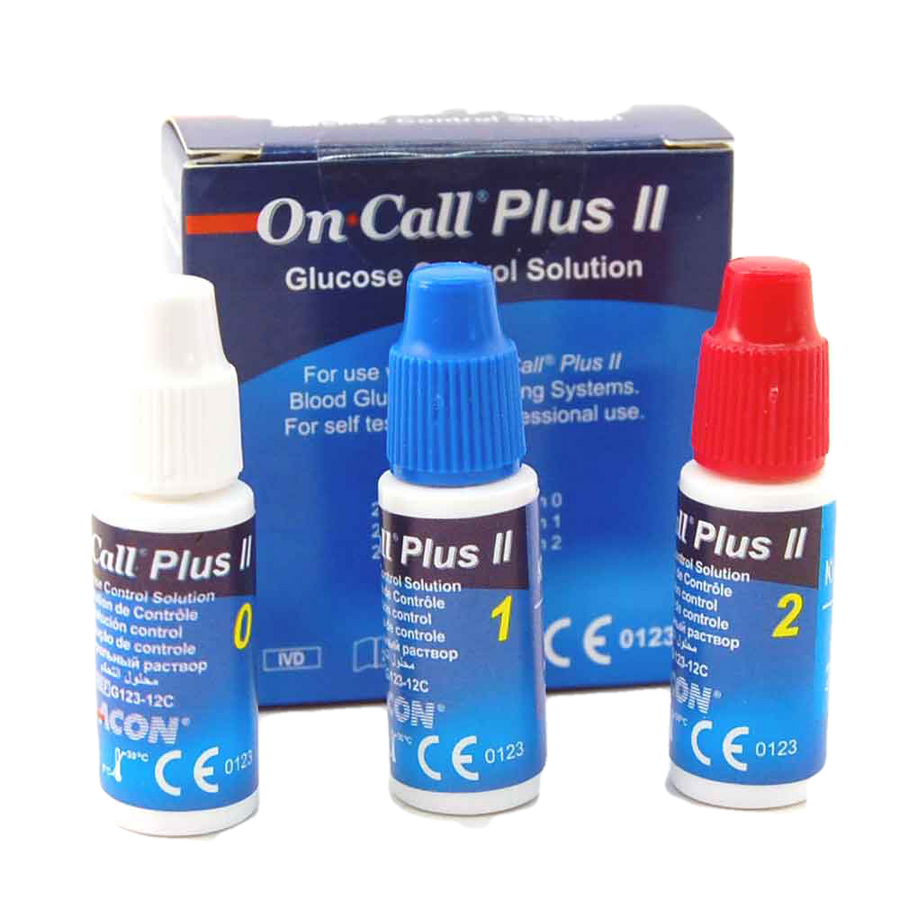 Solutions de Contrôle (3 flacons) pour On Call Plus II