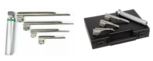 Laryngoscope Miller LED,4 Lames N°1, 2, 3, 4 + Manche + Coffret