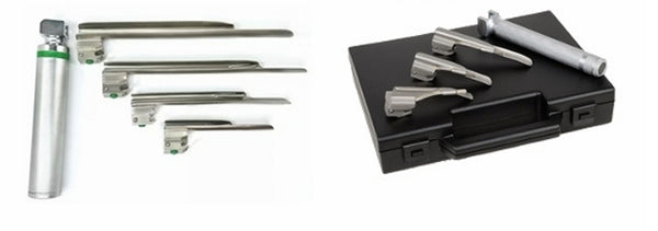 Laryngoscope Miller LED,4 Lames N°0, 1, 2, 3 + Manche + Coffret